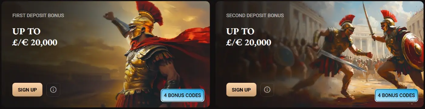 LegionBet Casino Welcome package